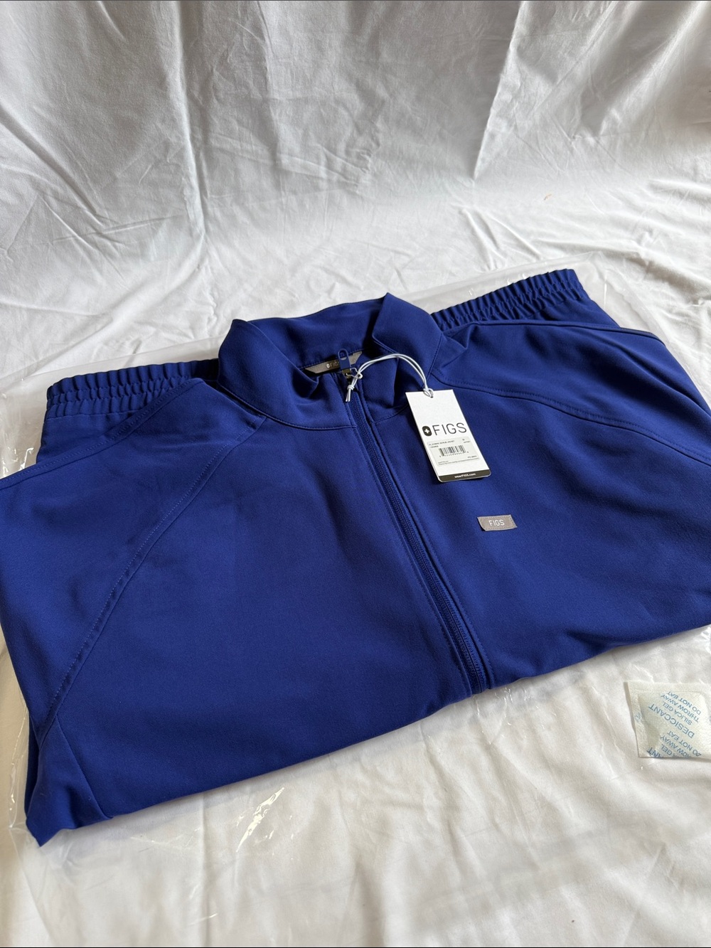FIGS Royal Blue Cobaki Scrub Jacket